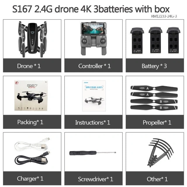 Unleash the Skies: 4K GPS Drone. Foldable. Pro. Fly High!