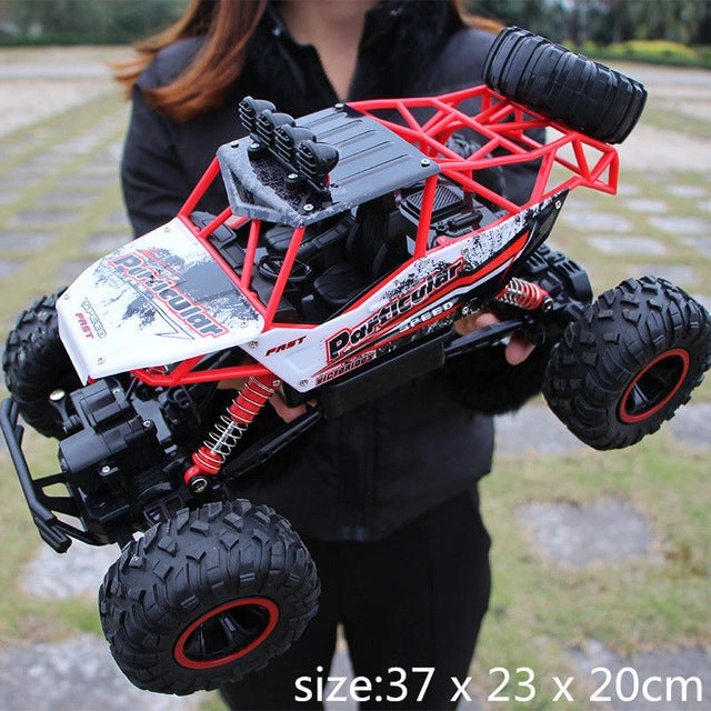 Off-Road Beast Unleashed: 4WD RC Jeep Ready to Conquer. Radio Controlled Speed and Thrills Await!